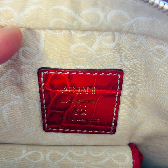 Quiet 🤫 luxury Lancel red crocodile Adjani handbag. - Picture 4 of 4